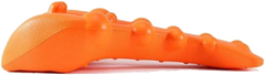 Side profile showing the curve that follows the cervical spine